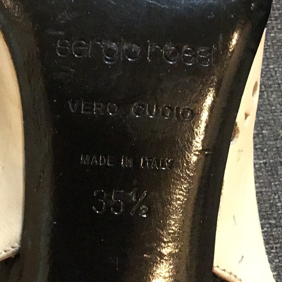 Sergio Rossi Pointed Toe Cut Out Sling - Picture 6 of 6